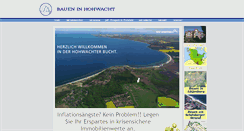 Desktop Screenshot of bauen-in-hohwacht.de