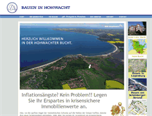 Tablet Screenshot of bauen-in-hohwacht.de